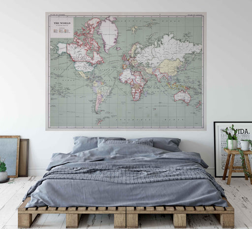 Mapa Mundi Político - Deco Mural - Mappin