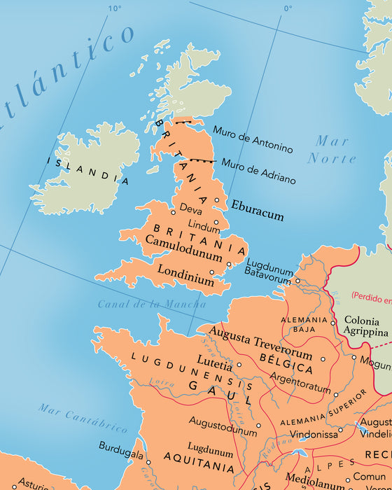 Mapa del Imperio Romano al 120 d.C - Lámina - Mappin
