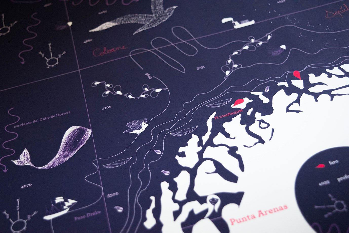 Mapa Mar Íntimo - Enmarcado - Mappin