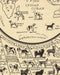 Mapa Antiguo de Perros del Mundo - Lámina - Mappin