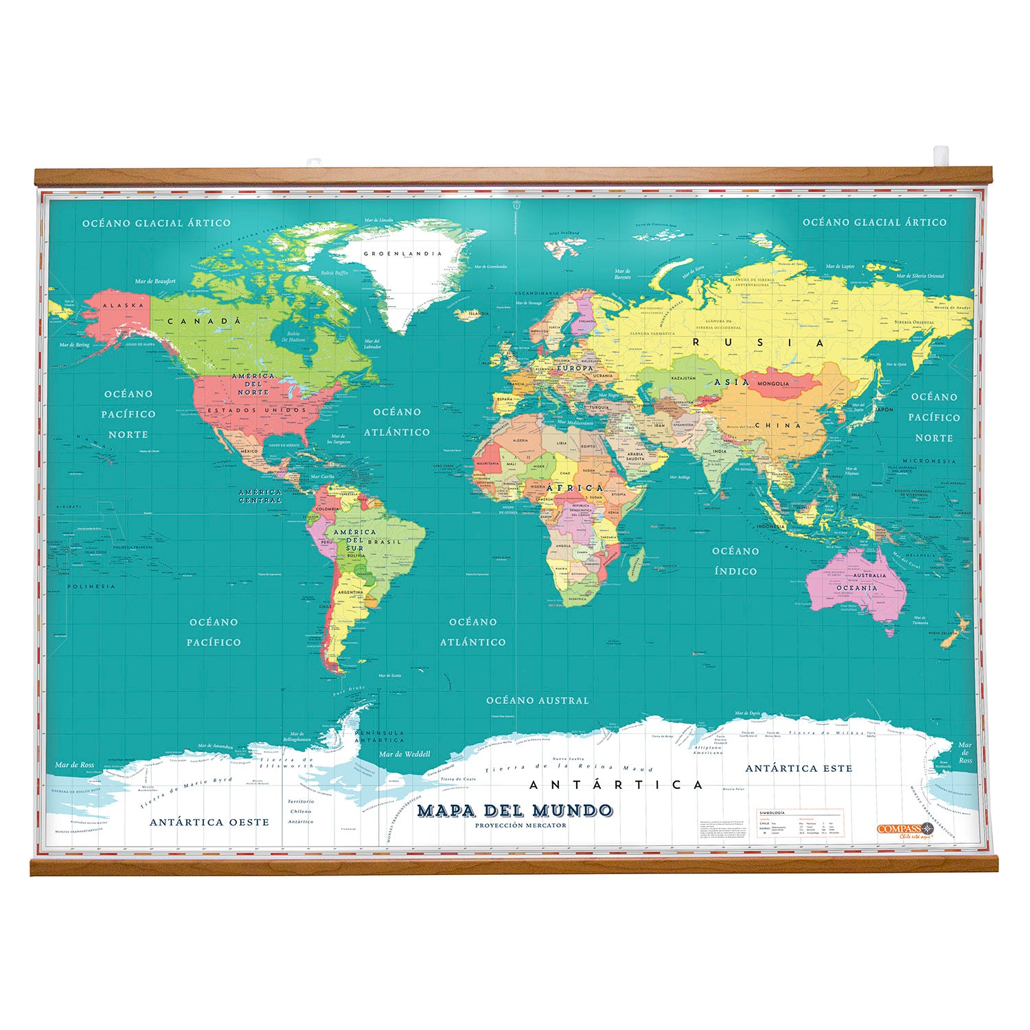 Mapa del Mundo Político Gran Formato