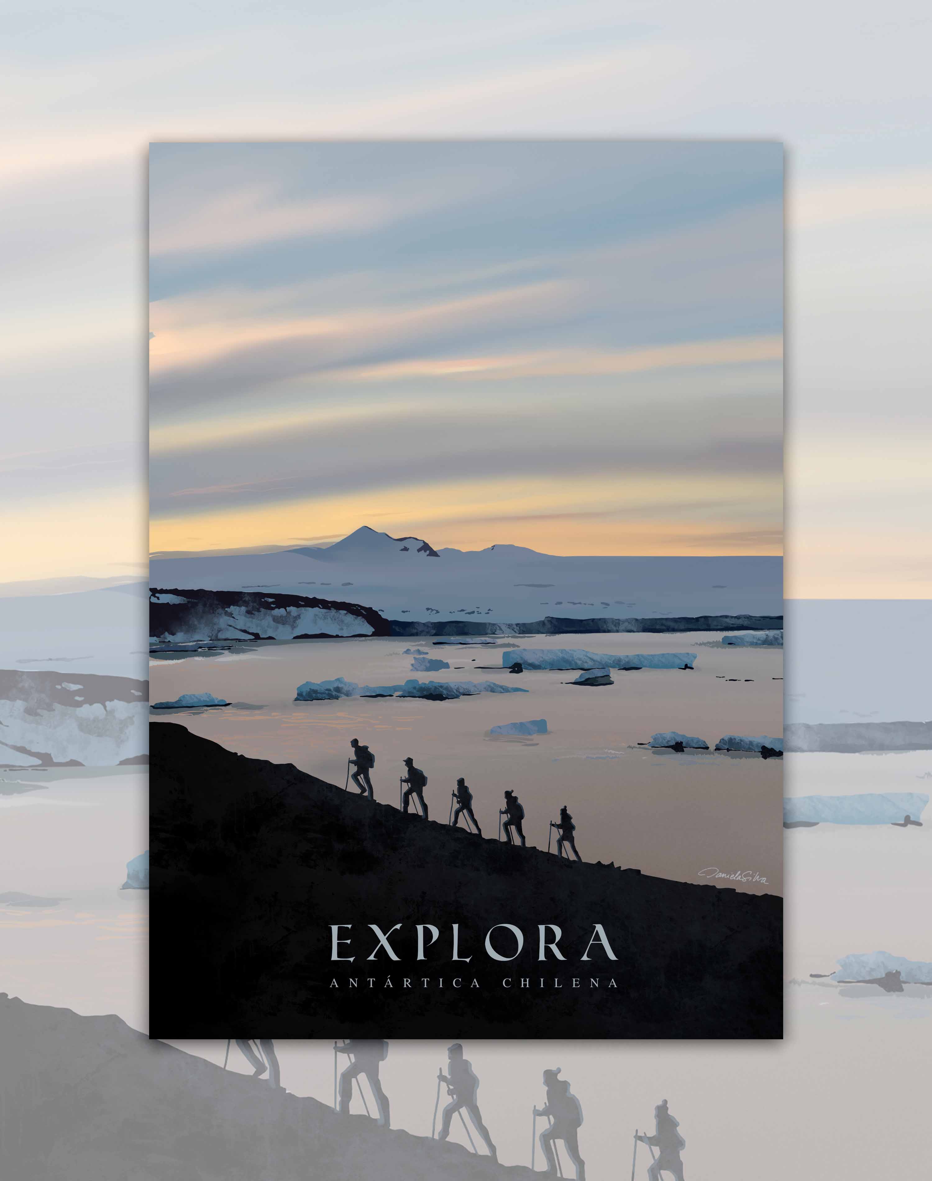 Poster Explora Antártica - Lámina
