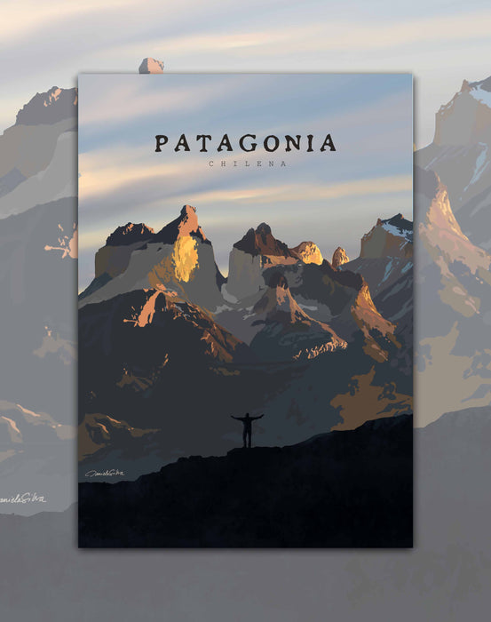 Poster Patagonia y Cuernos - Lámina - Mappin