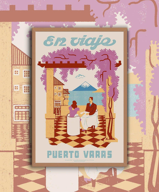 Poster Puerto Varas - Enmarcado - Mappin