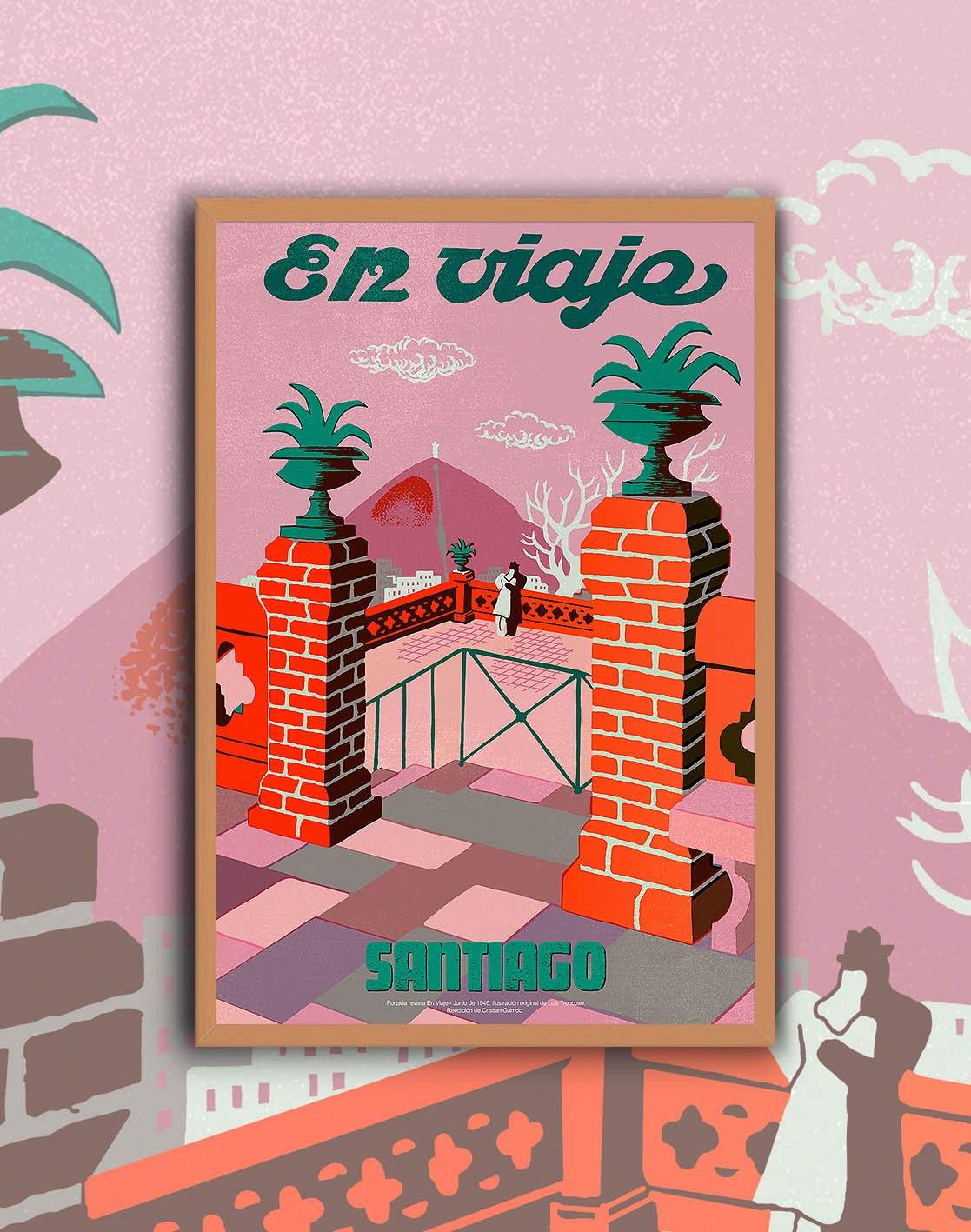Poster Santiago Santa Lucía - Enmarcado - Mappin