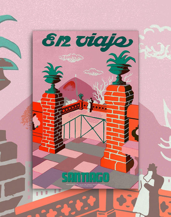 Poster Santiago Santa Lucía - Lámina - Mappin