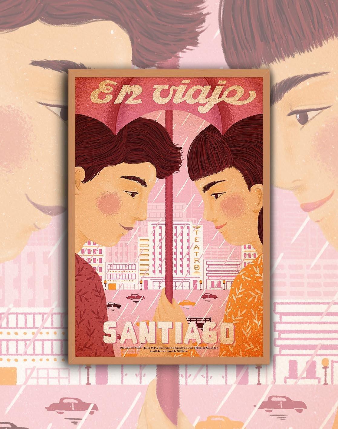 Poster Santiago Alameda - Enmarcado - Mappin