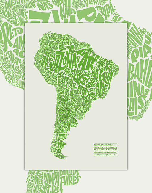 América del Sur - Verde (Lámina) - Mappin