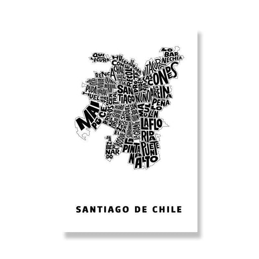 Postal de Santiago Tipográfico - Mappin