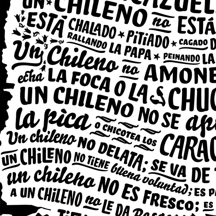 A Chilean Original Mini (White) - Print