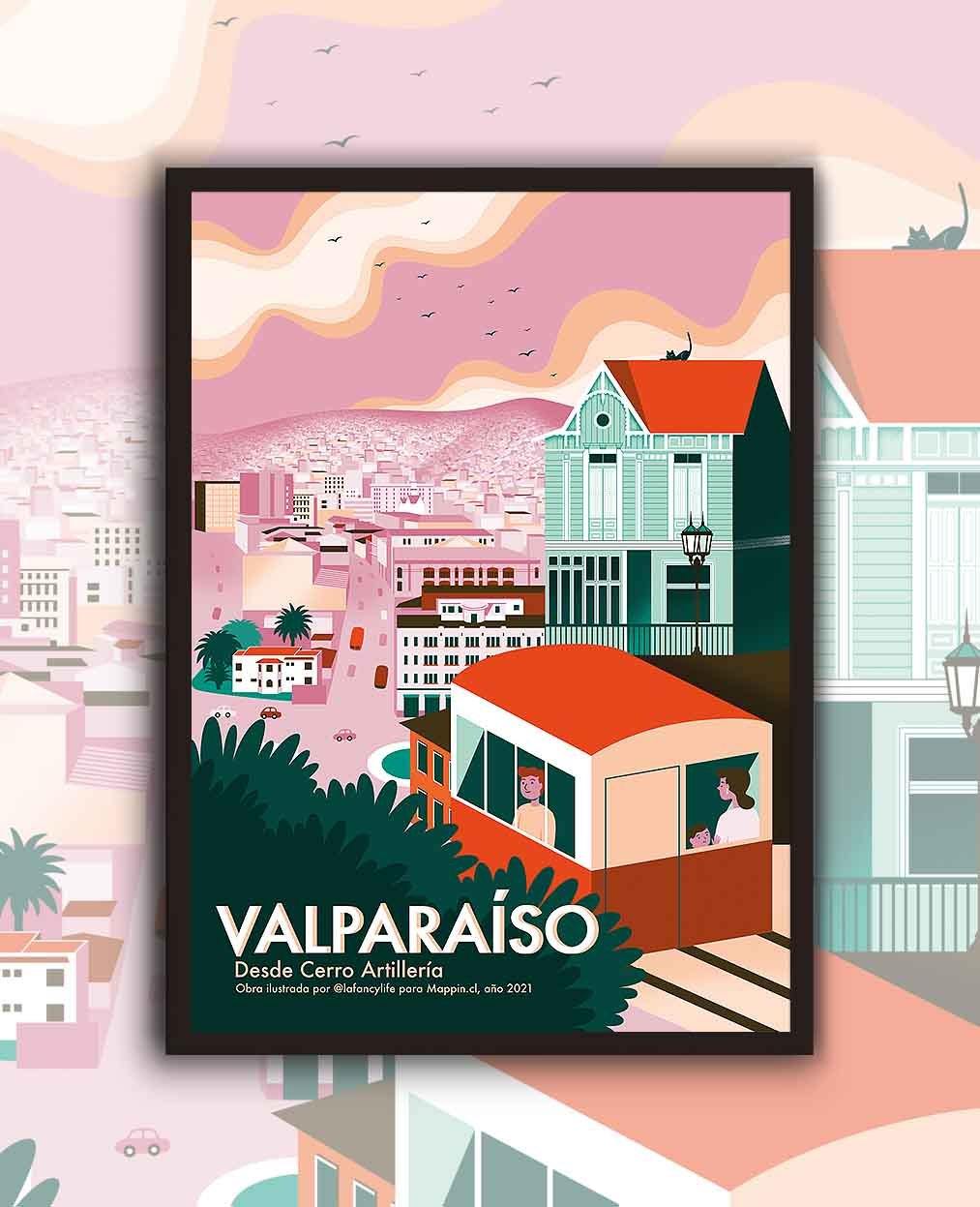 Poster Valparaíso - Enmarcado - Mappin