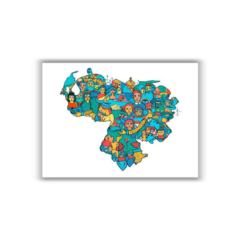 Mapa Venezuela Mágica - Lámina - Mappin