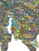 Mapa de Viña del Mar Ilustrada - Enmarcado - Mappin