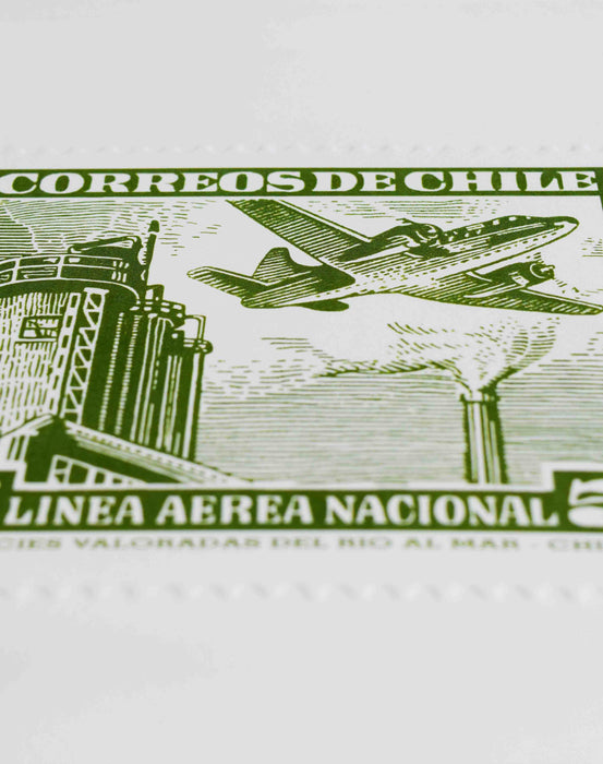 LAN Chile Stamp Sheet - 5 Cts