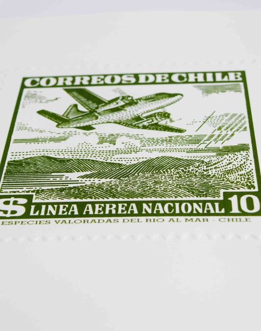 Lámina Estampilla LAN Chile - 10 Cts - Mappin