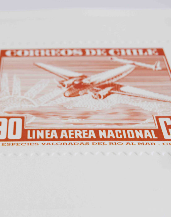 LAN Chile Stamp Sheet - 90 Cts