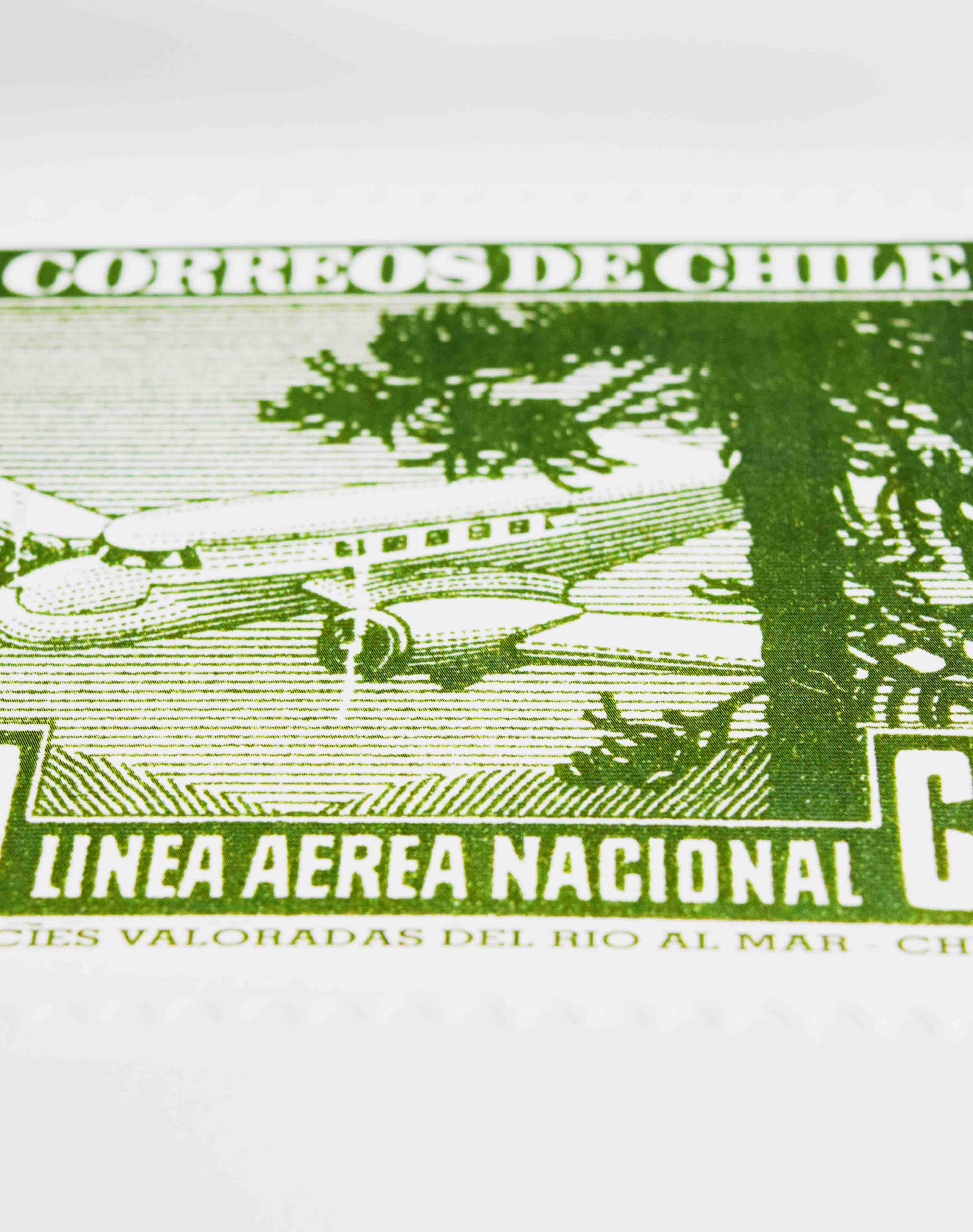 Lámina Estampilla LAN Chile - 60 Cts