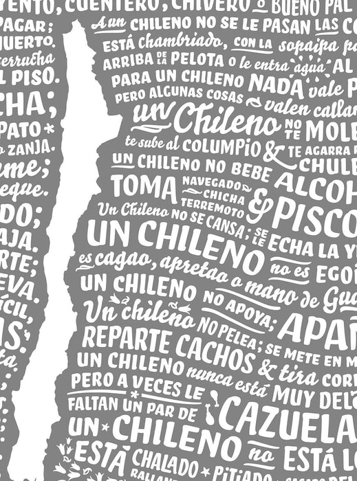 Un Chileno Original Fondo Gris - Enmarcado - Mappin