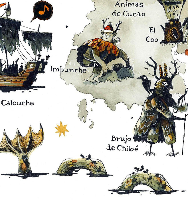 Chiloé Mitológico - Enmarcado - Mappin