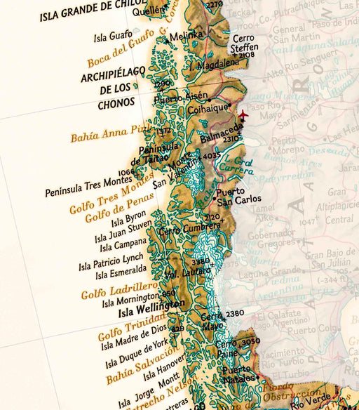 Chile Pineable 2022 - Enmarcado Dorado - Mappin