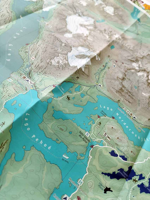 Mapa Plegable de Torres del Paine
