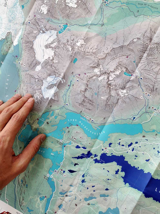 Folding Map of Torres del Paine