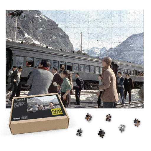 Puzzle Tren Trasandino en 1960 - 500 Piezas - Mappin