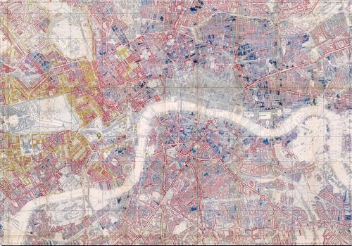 Individual Mapa de Londres de 1889 - Mappin