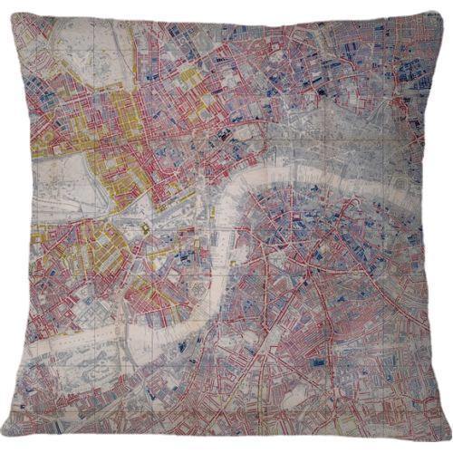 Cojin Mapa de Londres de 1889 - Mappin
