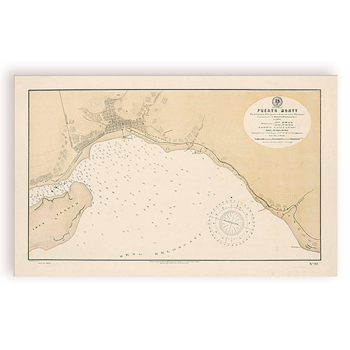 Mapa de Puerto Montt en 1908 - Lámina - Mappin