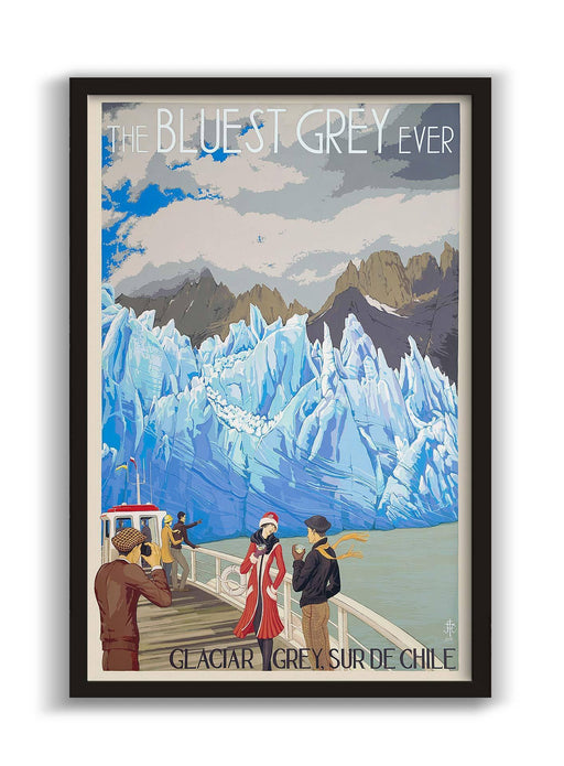 The Bluest Grey Ever / Glaciar Grey - Enmarcado - Mappin
