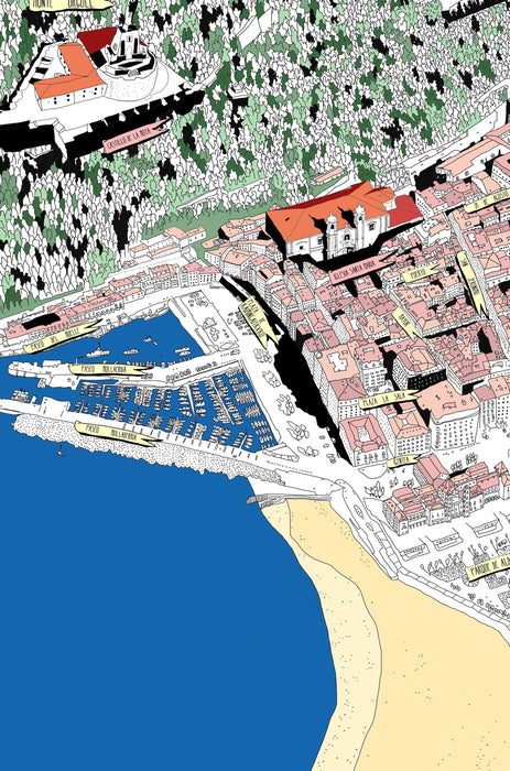 Mapa de San Sebastián (Donostia) España - Enmarcado - Mappin