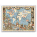 Mapa Mundi de 1886 - Lámina - Mappin