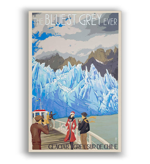 The Bluest Grey Ever / Glaciar Grey - Lámina - Mappin