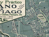 Plano de Santiago en 1939 - Enmarcado - Mappin