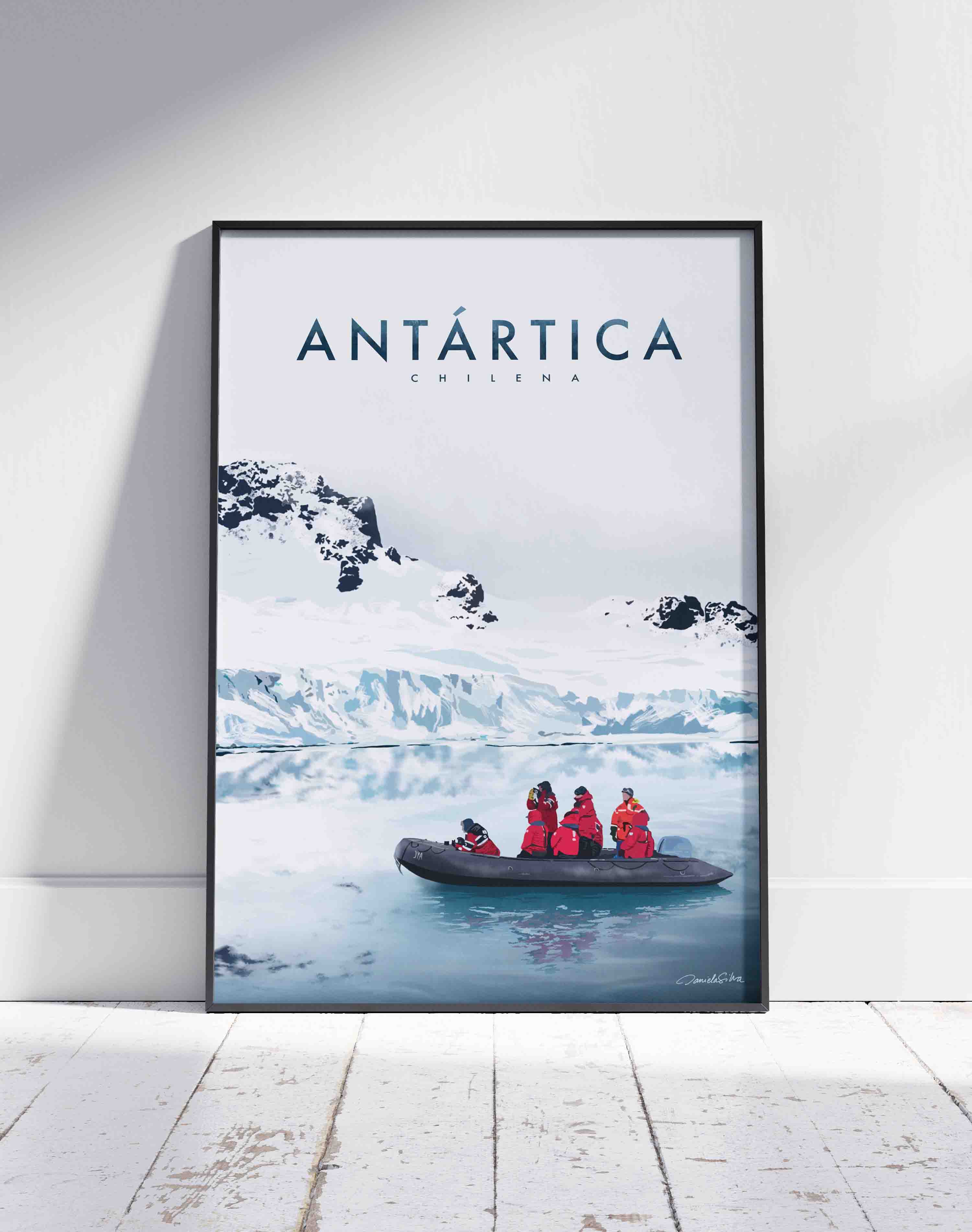 Poster Antártica - Enmarcado
