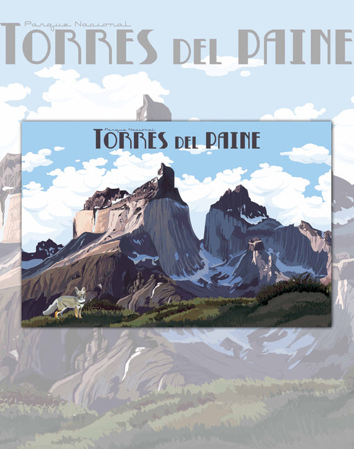 Póster P.N. Torres del Paine - Lámina - Mappin